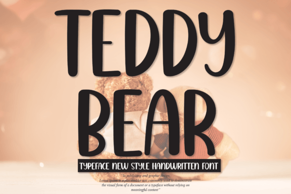 Discover the Teddy Bear Font: A Handwritten Typeface with Character