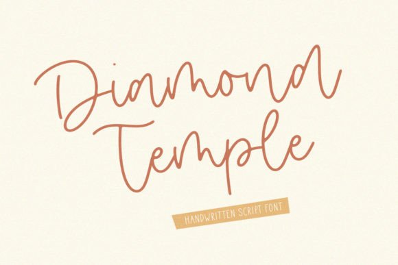 The Elegance of Diamond Temple: A Handcrafted Font for Modern Design